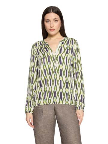 CARTOON Casual-Bluse mit Muster in Green/Blue