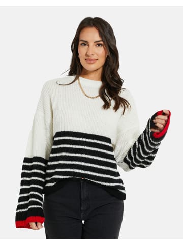 Threadbare Strickpullover THB Citrine Striped Jumper in Weiß