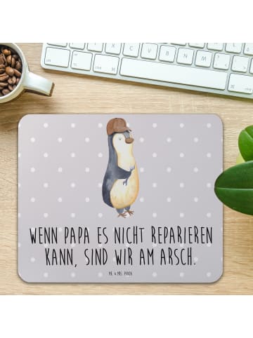 Mr. & Mrs. Panda Mauspad Wenn Papa es nicht reparieren kann, sin... in Grau Pastell