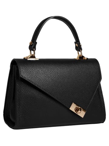 Cluty Handtasche echt Leder in schwarz