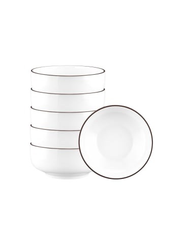 Seltmann Weiden 6er Set Müslischalen Sento Home Pure Lines in ø 15,4 cm in Chocolate Brown