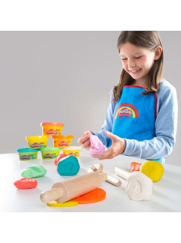 roba Kompaktes Play-Doh Spielset – FSC-Holz, 6 Knetdosen & Schürze, ab 3 Jahren