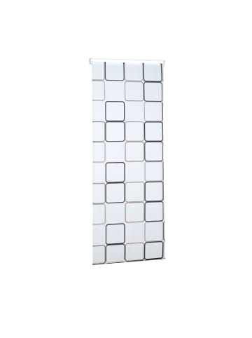 relaxdays Duschrollo Square in Semitransparent - (L)240 x (B)80 cm
