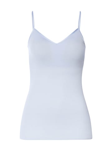 Hanro Spaghettitop Cotton Seamless Padded in blue dove