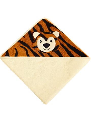 Erwin Müller Frottier Kapuzenbadetuch Tiger in orange-schwarz