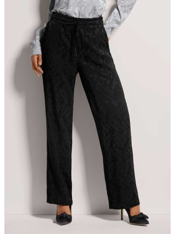 MADELEINE Jacquard-Hose zum Schlüpfen in schwarz