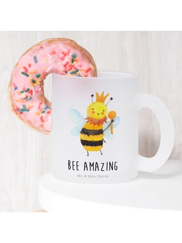 Mr. & Mrs. Panda Kaffeetasse Biene König mit Spruch in Transparent
