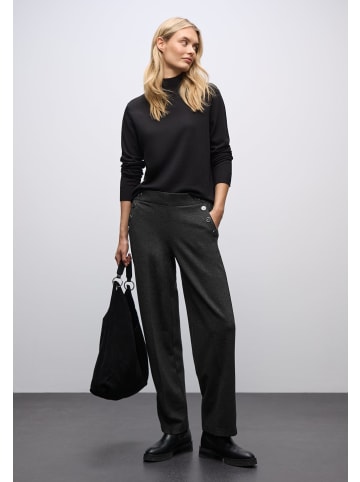 Street One Stoffhose in schwarz grau