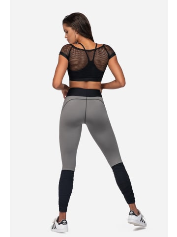 Lorin Sport Leggings in schwarz/grau