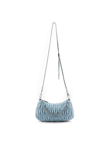 Seidenfelt Floro Schultertasche 45 cm in sea blue