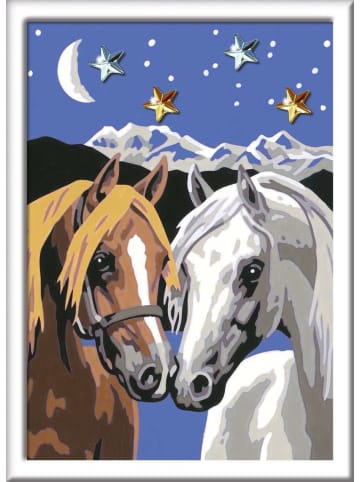 Ravensburger Ravensburger CreArt, Malen nach Zahlen Kinder - Pferdeliebe in bunt