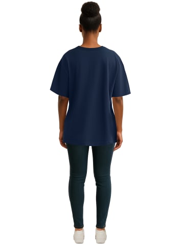 Reichstadt Reichstadt Regular Fit T-Shirt Damen Shoulder Drop 25RSW071 Dark Blue S