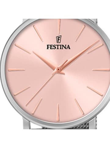 Festina Analog-Armbanduhr Festina Ladies Classic silber mittel (ca. 38mm)