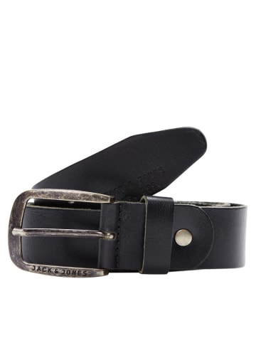Jack & Jones Ledergürtel 'JACPAUL' Schwarz