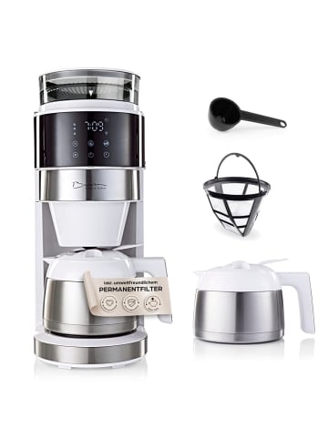 Gourmetmaxx Barista Filterkaffeemaschine Touch Iso mit Mahlwerk und LED-Touchdisplay - 800W