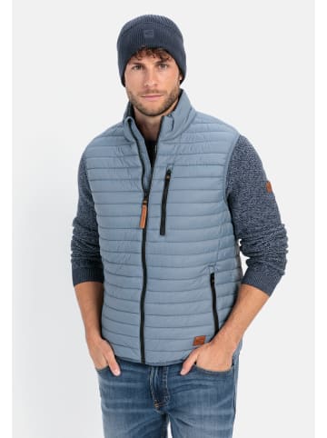 Camel Active Steppweste aus recyceltem Polyamid in Jeans Blau