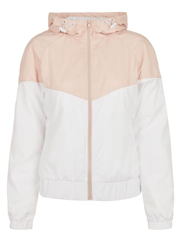 Urban Classics Windbreaker in lightpink/white