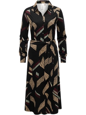 ragwear Blusenkleid Plantee Print in Black