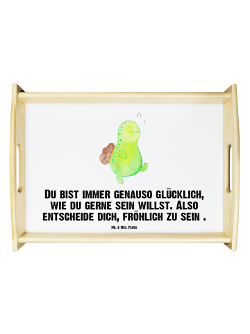 Mr. & Mrs. Panda Sofa Tablett Schildkröte Pfeifen mit Spruch in Weiß