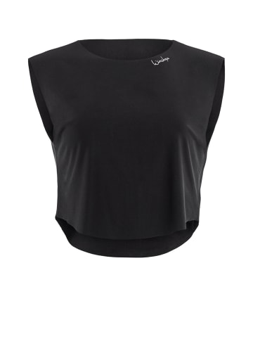 Winshape Functional Light and Soft Cropped Top AET115LS in schwarz