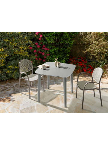 Beliani Esstisch SORICO in Grau - (W) 86 x (H) 77 x (L) 86 cm