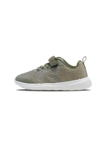 Hummel Klettverschluss Sneaker Actus Lebensstil Kinder in DEEP LICHEN GREEN