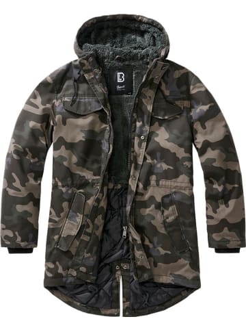 Brandit Jacke "Marsh Lake Teddyparka" in Camouflage