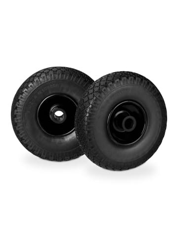 relaxdays 4x Sackkarrenrad "3.00-4" in Schwarz