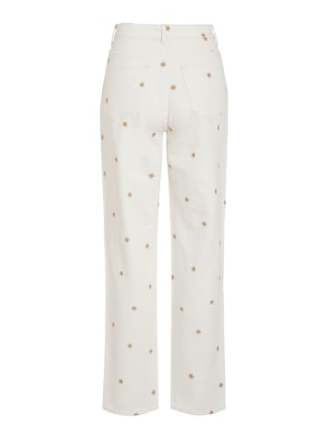 Vila Straight Fit Jeans in White Denim