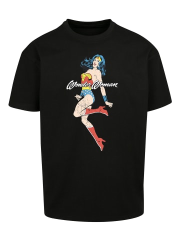 F4NT4STIC Heavy Oversize T-Shirt Wonder Woman Jump in schwarz