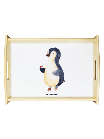 Mr. & Mrs. Panda tablett für bett Pinguin Marienkäfer ohne Spruch in Weiß