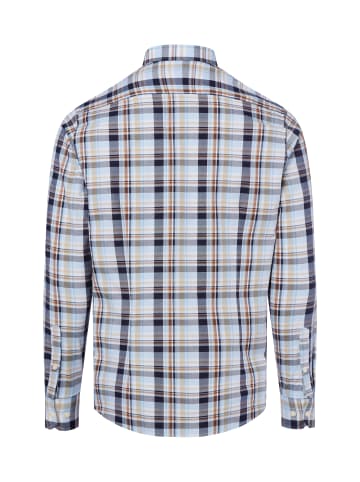 Bugatti Hemd in hellblau mehrfarbig