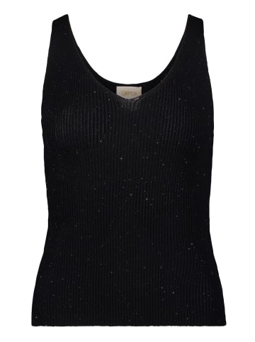 CARTOON Strick-Top im Glitzer-Look in Schwarz