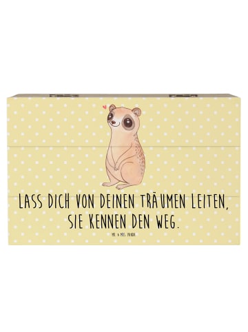Mr. & Mrs. Panda Dekokiste Plumplori Glücklich mit Spruch in Gelb Pastell