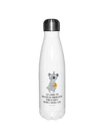 Mr. & Mrs. Panda Thermos Koala Geschenk mit Spruch in Weiß