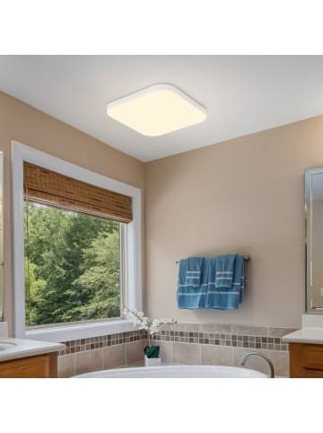 ZMH Deckenleuchte Warmweiß in Weiß B 27cm