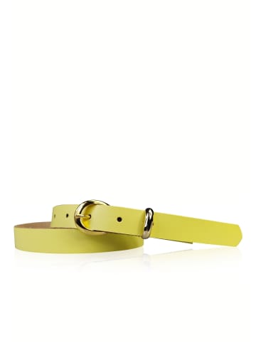 FRONHOFER Ledergürtel in Lemon