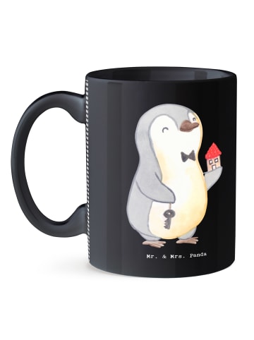 Mr. & Mrs. Panda haferl Immobilienmakler Herz ohne Spruch in Schwarz