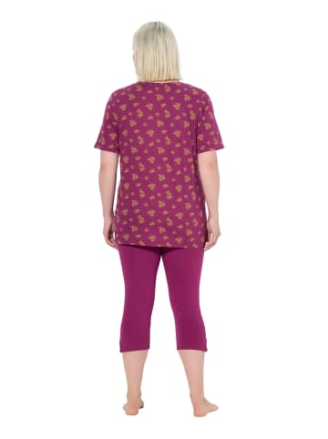 Ulla Popken Pyjama in fuchsia pink