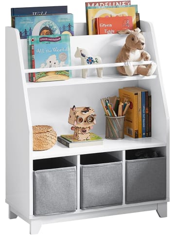 SoBuy Bücherregal in Weiß - (B)63 x (H)80 x (T)28cm