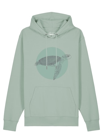 wat? Apparel Sweatshirt Meeresschildkröte in Aloe