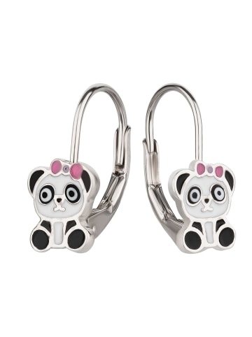 schmuck23 Silber-Ohrringe Panda Bär 1,0 cm x 1,0 cm