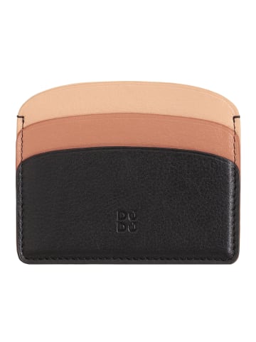 DuDu Boracay Kreditkartenetui Leder 10 cm schwarz rose