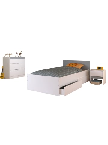 58 aufm Kessel KINDERZIMMER-SET 4-tlg. Parisot Pirouette 26 Holzdekor Weiß