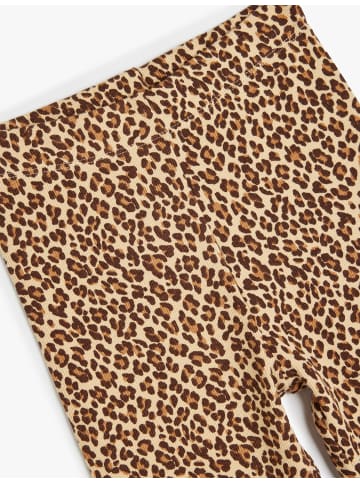 KOTON Leggings in Beige Gemustert