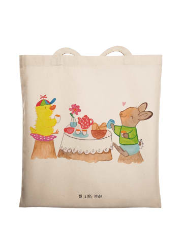Mr. & Mrs. Panda Tote Bag Ostern Frühstück ohne Spruch in Creme