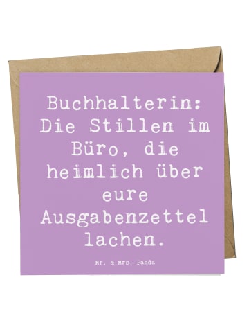 Mr. & Mrs. Panda Deluxe Karte Spruch Buchhalterin Humor mit Spruch in Lavendeltraum
