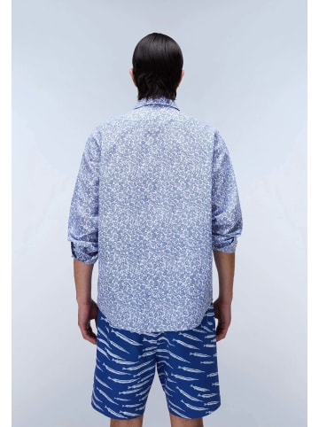 Napapijri Langarmhemd G-ELIOR LS in AOP Blue