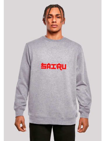 F4NT4STIC Sweatshirt Koi Fish Japan Streetstyle in grau meliert