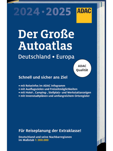 ADAC ADAC Der Große Autoatlas 2024/2025 Deutschland und seine Nachbarregionen 1:300.